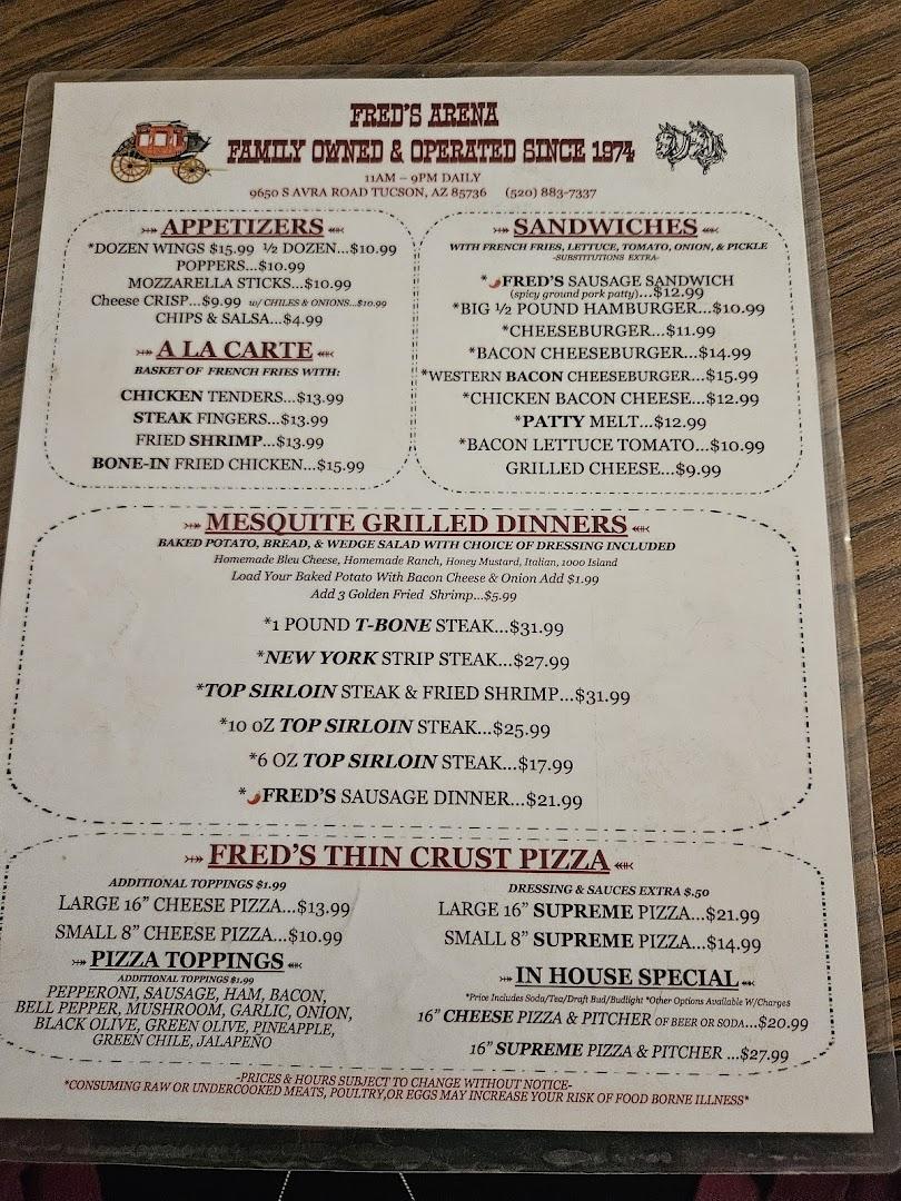 Fred's Arena Bar & Steakhouse